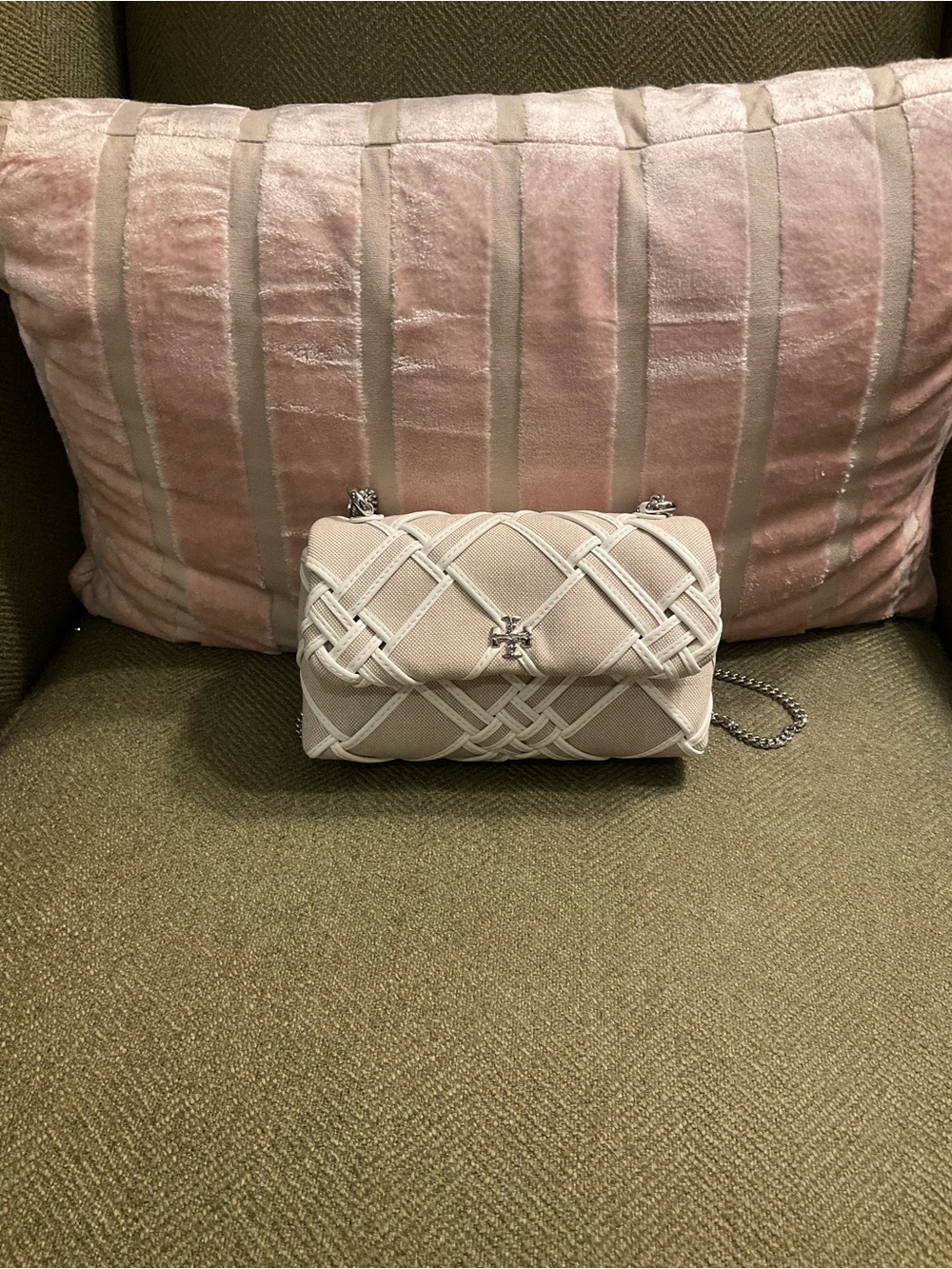 Tory Burch Mini Kira Canvas Crossbody Bag